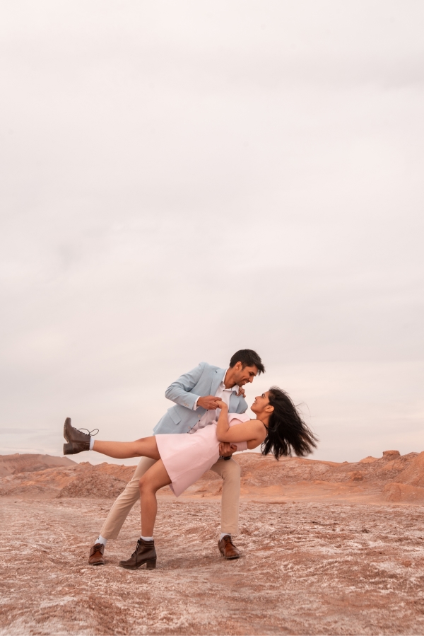 Kavya & Chinmay in Atacama Desert, Chile